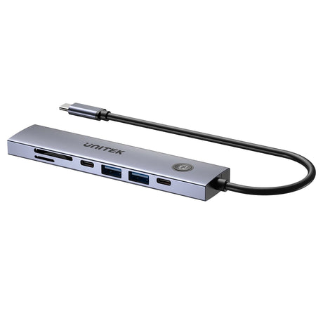 EAN 4894160059444 - UNITEK H1124AGY01 hub de interfaz 2 x USB 3.2 Gen 1 (3.1 Gen 1) Type-B Gris imagen 4