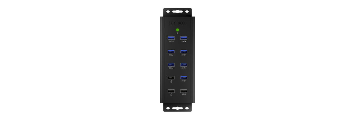 Icybox Ib-Hub1703-Qc3 Icybox 7x Port Usb 3.0 Hub And 3 Charge Ports