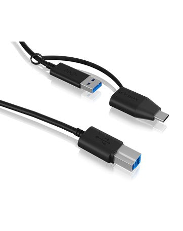 EAN 4250078171423 - ICY BOX IB-CB032 cable USB USB 3.2 Gen 1 (3.1 Gen 1) 1 m USB B USB A Negro imagen 1