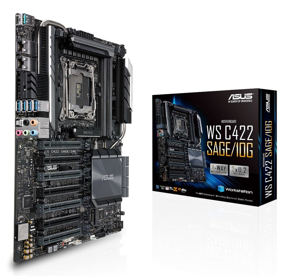 Placa Base Asus Lga2066 Ws C422 Sage/10g Ws C422s2066 Ce Snd+Gln+U3.1+M2 Sata6gb/S