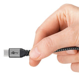 Cable Goobay 65653  Usb 1 M Usb C Negro, Gris