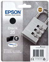 Tinta Original Epson Nº 35 Black Para Workforce Pro Wf-4720, Wf-4720dwf, Wf-4725dwf, Wf-4730, Wf-4730dtwf, Wf-4740, Wf-4740dtwf