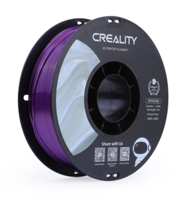 Cartucho 3d Creality Cr-Silk Filamento Pla Morado 1 Kg, 1,75 Mm, En Rollo 3301120005