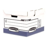 Fellowes Contenedor De Archivo Con Tapa Fija Azul