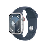 Apple Watch S9 Aluminio Cellular 41mm Plata (Sportarmband Sturmblau) M/L