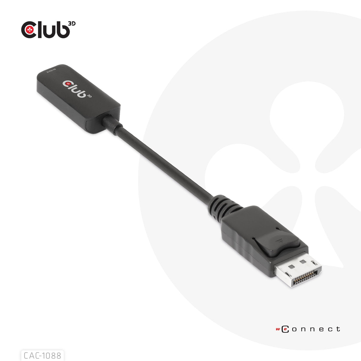 EAN 8719214472740 - CLUB3D CAC-1088 adaptador de cable de vídeo 0,21 m Negro imagen 6