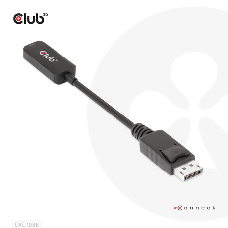 EAN 8719214472740 - CLUB3D CAC-1088 adaptador de cable de vídeo 0,21 m Negro imagen 6