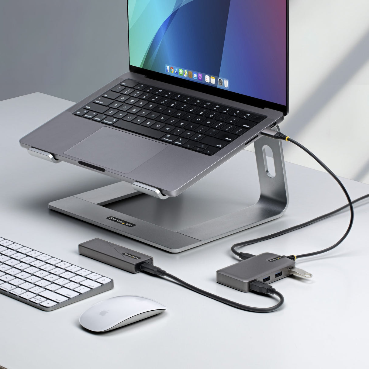 EAN 65030906234 - StarTech.com 5G4AC-USB-C-HUB hub de interfaz USB 3.2 Gen 1 (3.1 Gen 1) Type-C 5000 Mbit/s Gris imagen 4