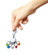 Llavero Troika Patent/Colour De Anilla Multicolor, Plata