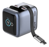 Cargador Smart Mini Gan 70w Wysuwany Cable Usb-C Eu, Uk, Usa