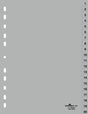 EAN 4005546665146 - Durable 6522-10 Separador numérico con pestaña Polipropileno (PP) Gris imagen 1