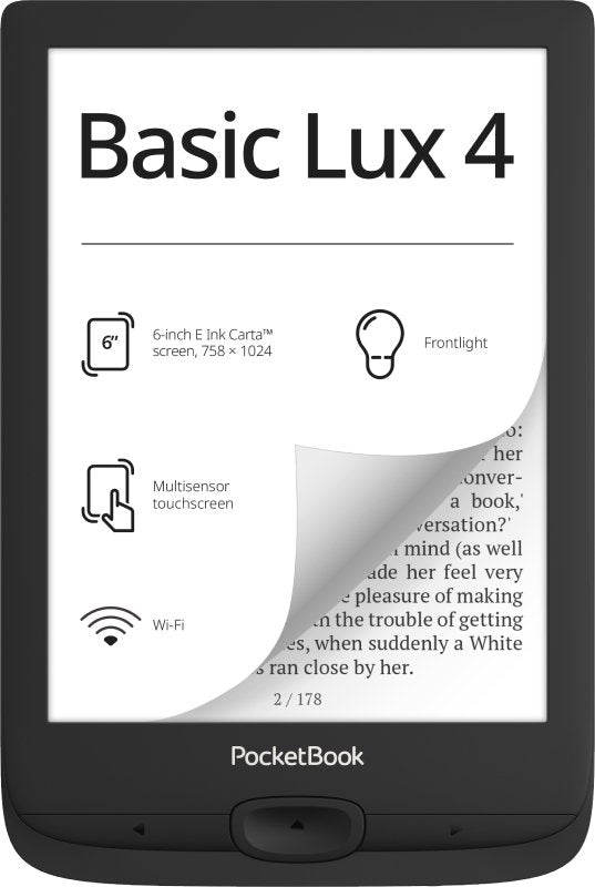 Pocketbook Basic Lux 4 Black Lector De Libros Electrónicos 6" 8gb
