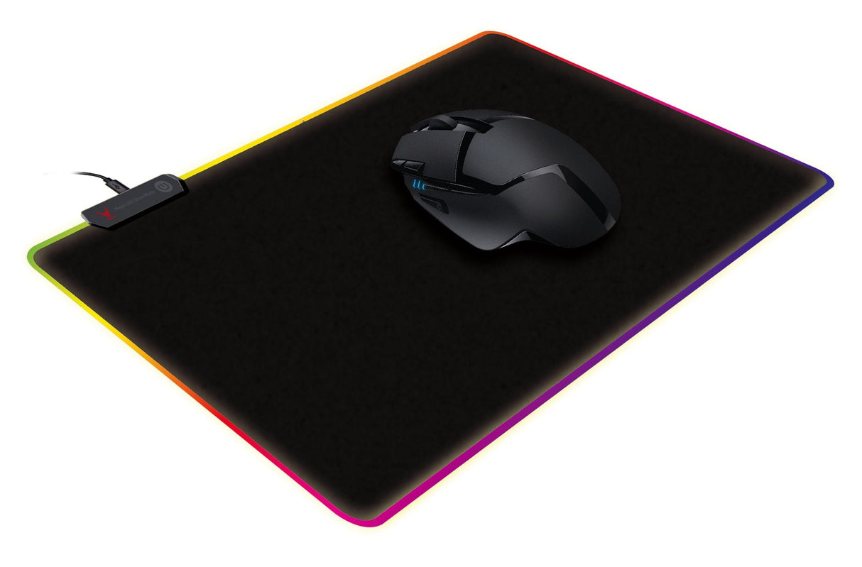 Omega Varr Alfombrilla Raton Pro-Gaming Luz Led Negra