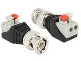 Delock Bloque De Terminales Adaptador Con Pulsador> Conector Bnc
