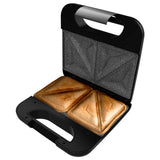 Sandwichera Cecotec Rock'Ntoast Classic +. 800 W, 2 Sándwiches Con Acabados En Acero Inoxidable, Placas Triangulares Con Revestimiento Antiadherente, Libre De Pfoa, Asa Tacto Frío