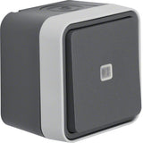 Berker 31763505 Fr-Kontroll-Wechselschalter Ap Wd Mit Roter Linse W.1 Grau