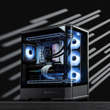 Jonsbo D400 Pc-Gehäuse, Midi Tower, Atx, Tempered Glass - Schwarz
