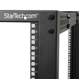 EAN 0065030858519 - StarTech.com 4POSTRACK25U armario rack Rack o bastidor independiente Negro imagen 5