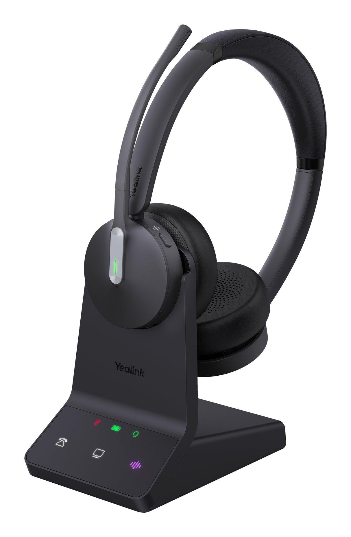 Auriculares Yealink Wh64 Dual Uc  Inalámbrico  Usb Tipo C Bluetooth Negro