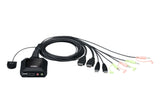 EAN 4710469340468 - ATEN CS22H-AT interruptor KVM Negro imagen 1