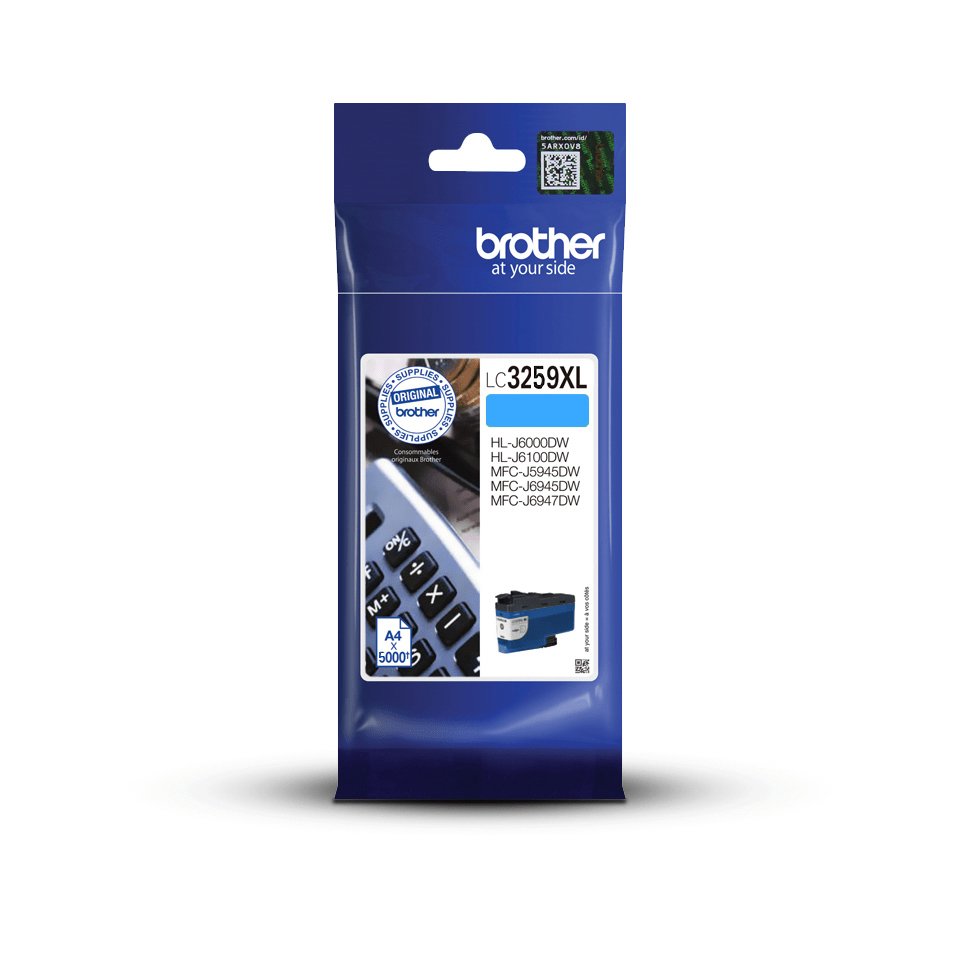 Brother Lc3259xlpc Cartucho Dtinta Cyan Alta Capacidad De 5 000 Pages