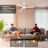 Ventilador De Techo Grunkel Skyeasy47 30w 3 Aspas 119cm 6 Velocidades