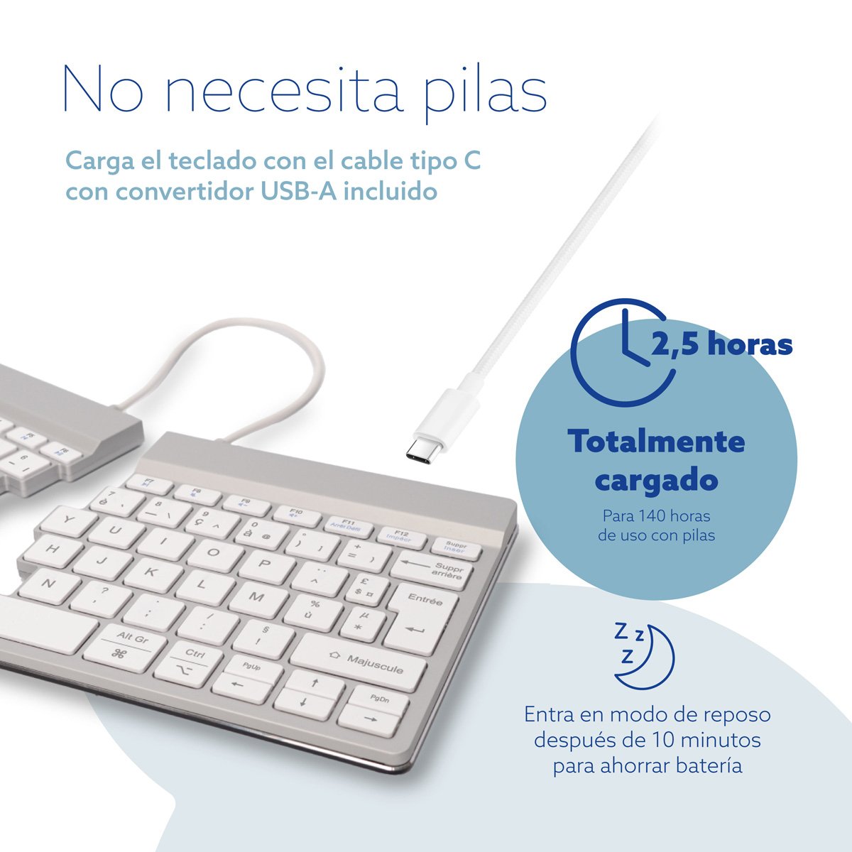 EAN 8719274491897 - R-Go Tools R-Go Split teclado Oficina Francés imagen 16