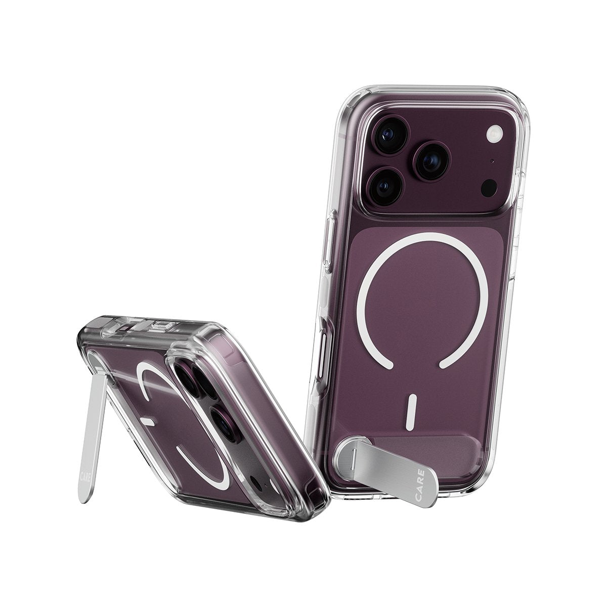 Panzerglass Care Kickmand Case Transp. W. Blanco Magsafe Iphone 18 Pro/ 17 Pro