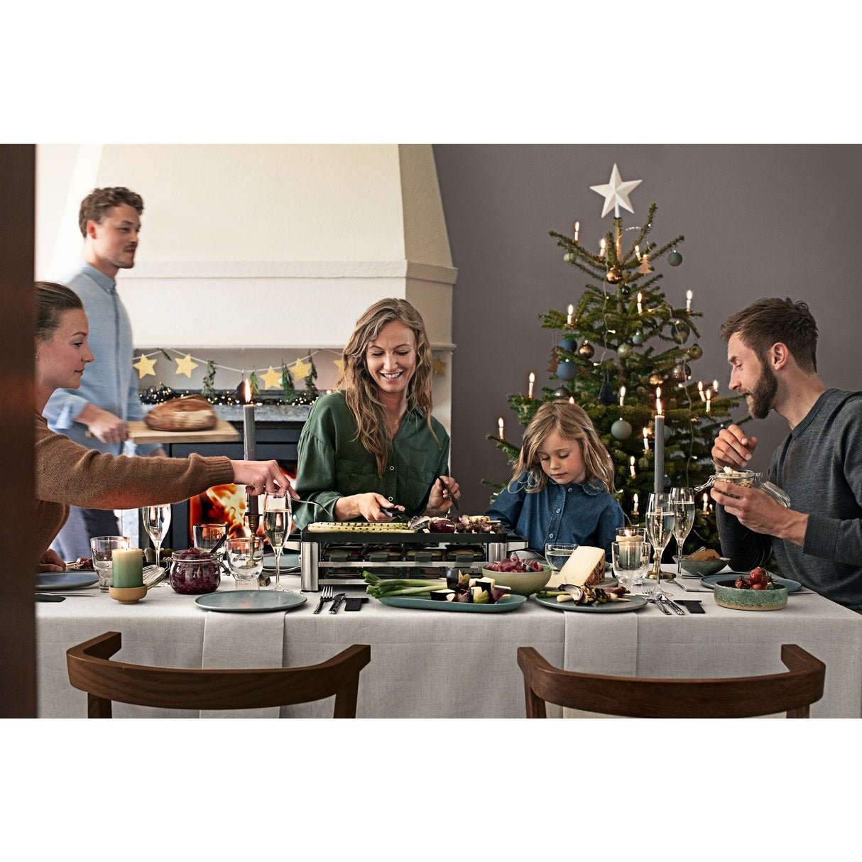 Wmf Lono 04.1504.0011 Parrilla De Interior 8 Personas(S) 1500 W Negro, Cromo, Raclette Negro, 1500 W, 220 - 240 V, 50 - 60 Hz, 545 Mm, 241 Mm, 130 Mm