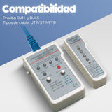EAN 0766623351898 - Intellinet 351898 comprobador de cables de red Comprobador de cables UTP/STP Gris, Blanco imagen 7