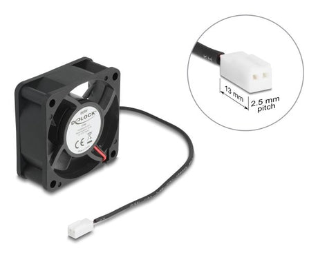 EAN 4043619672899 - DeLOCK 67289 sistema de refrigeración para ordenador Carcasa del ordenador Ventilador 6 cm Negro 1 pieza( imagen 3