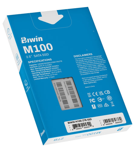 EAN 6955914627369 - Biwin M100 2 TB 2.5" Serial ATA III imagen 15