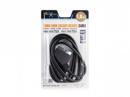 EAN 5908257125239 - NATEC NKA-0355 cable EUROCONECTOR 1,8 m SCART (21-pin) Negro imagen 1