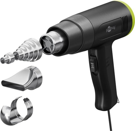 EAN 4040849778216 - Goobay 77821 pistola de calor Pistola de aire caliente 450 l/min 500 °C 1500 W Negro imagen 1