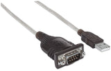 EAN 0766623151856 - Manhattan 151856 cable de serie Plata 0,45 m USB A Serial/COM/RS232/DB9 imagen 2