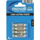 Maxell Pila Alcalina Bl.4 Lr03-B4 Aaa