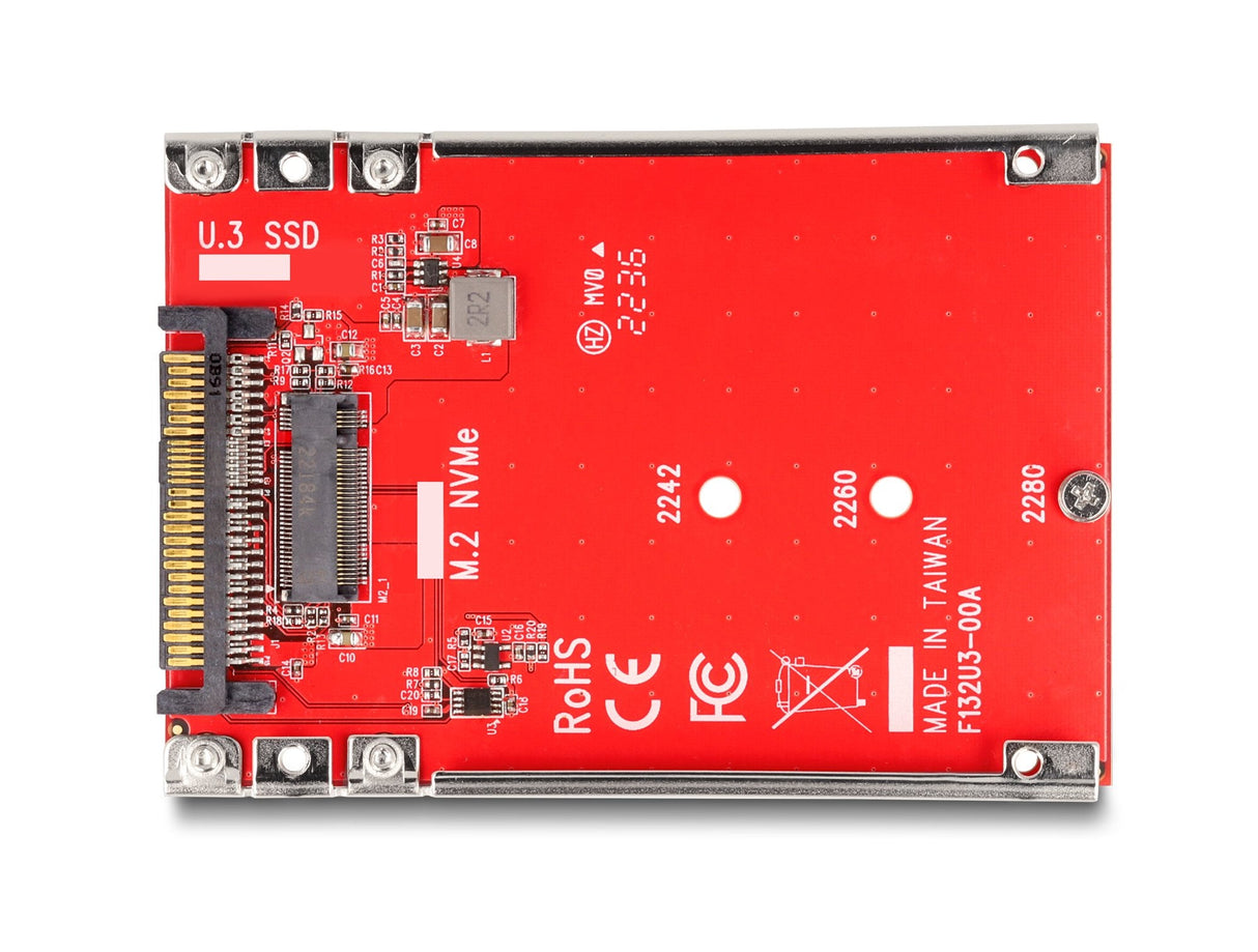 Delock 64228 Convertidor De 2.5" U.3 Sff-8639 A Ranura M Nvme M.2 - 7 Mm