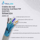 Cable Extralink Cat6a Ftp (F/Ftp) Indoor Twisted Pair 500m