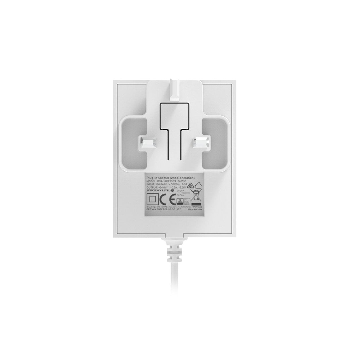 Ring 2ª Gen. Adaptador De Corriente Ca 100-240 V 12 Vatios Europa Blanco