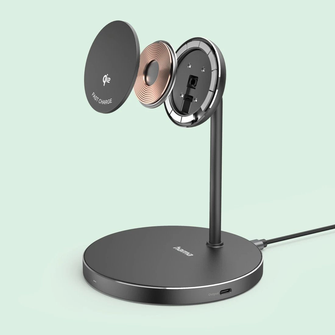EAN 4047443536730 - Hama 00201737 cargador de dispositivo móvil Auriculares, Smartphone Negro USB Cargador inalámbrico Carga  imagen 16
