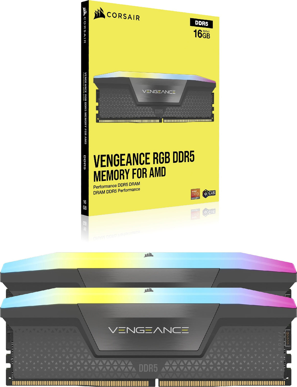 EAN 0840440490999 - Corsair Vengeance RGB CMH32GX5M2B6400Z32 módulo de memoria 32 GB 2 x 16 GB DDR5 288-pin DIMM imagen 5
