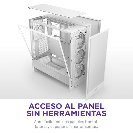 EAN 5056547205861 - NZXT H5 Flow RGB Midi Tower Blanco imagen 16