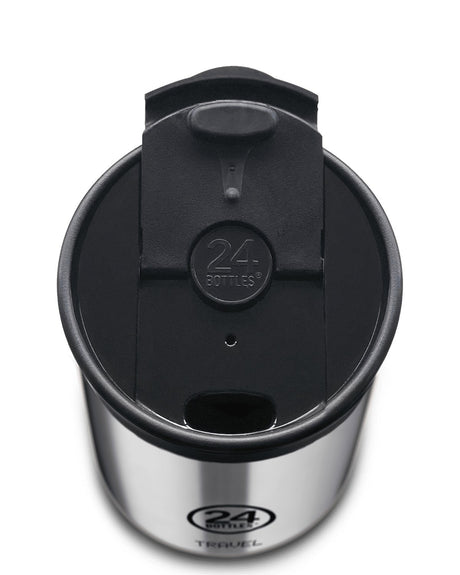 EAN 8051513926723 - 24Bottles 24B629 bidón de agua Uso diario 350 ml Acero inoxidable Negro imagen 2