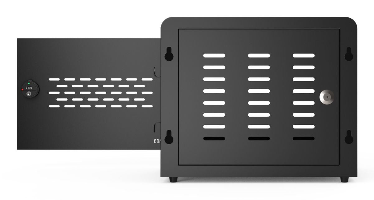 Compulocks Cc1601b-Eu Organizador Para Estación De Carga Montaje En Pared Y Sobremesa Acero Negro