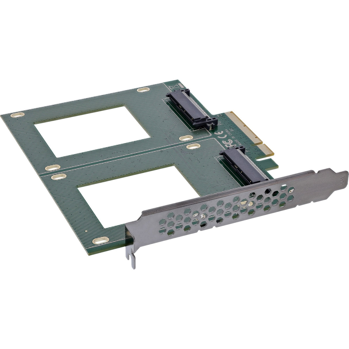 Inline Pcie Tarjeta A 2x Interno U.2 Nvme Sff-8639  Bifurcation - Pcie X8 - Ancho