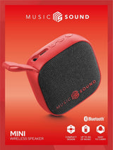EAN 8018080490507 - Music Sound BTSPKMSMINI3R altavoz portátil o de fiesta Rojo imagen 2