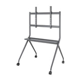 Aisens Soporte De Suelo Pro Con Rueda - 1 Bandeja Para Pantalla Interactiva/Tv 120kg De 50-86 - Negro