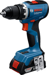 Taladro Percutor A Batería Bosch Professional Gsb 18v-65 Professional, 18 Voltios Azul, 2 Baterías De Iones De Litio De 5,0 Ah, En L-Boxx 06019n3303