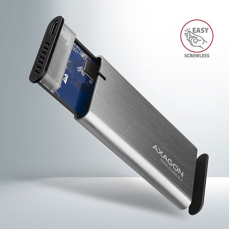 EAN 8595247906328 - Axagon EEM2-SG2 caja para disco duro externo Caja externa para unidad de estado sólido (SSD) Gris M.2 imagen 3