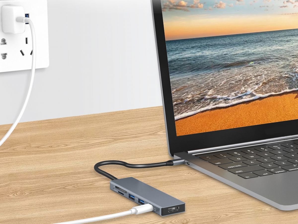 Conceptronic Dock Usb-C->Hdmi,2xusb3.0,Sd,100w Pd 0.12m Gr